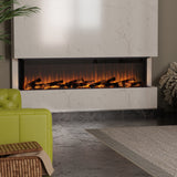 Dimplex Ignite Ultra 74" Linear Electric Fireplace In Living Room - ULT74